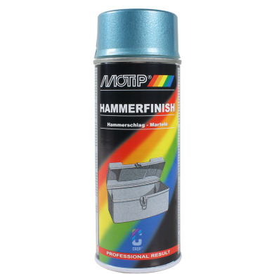 MoTip Hammerfinish Spray Paint 400ml - BLUE