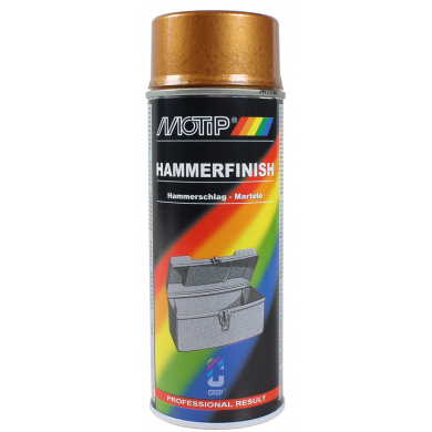 MoTip Hammerfinish Spray Paint 400ml - GOLD