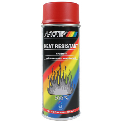 MoTip Heat Resistant Paint RED spray 400ml
