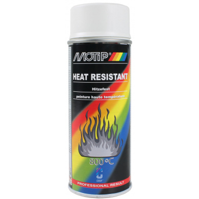 MoTip Pintura resistente al calor BLANCO aerosol 400ml
