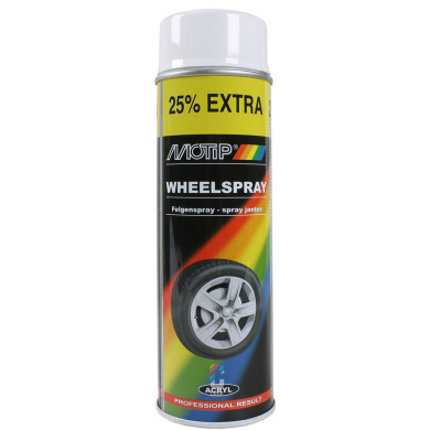MoTip Wheel Spray Paint WHITE - 500ml