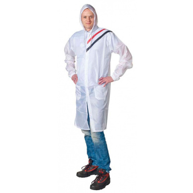 Polyester Spray Coat with Hood 