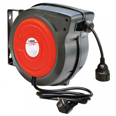 RODAC RA8890 Automatic Electrical Cable Reel with 3 core 1,5m2 x15 mtr cable