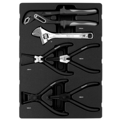 RONIN 20.320.000 Snap Ring Pliers Set - 6 pieces, inlay