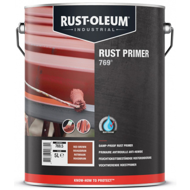 Rust-Oleum 769 Vochtwerende Roestprimer Roodbruin 5kg
