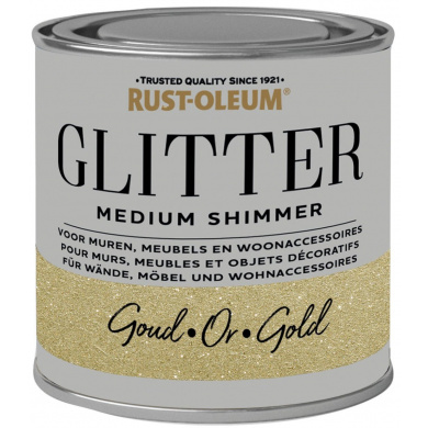 Rust-Oleum Glitterverf Medium Shimmer Goud 250ml