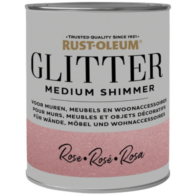 Rust-Oleum Glitterverf Medium Shimmer Roze 750ml