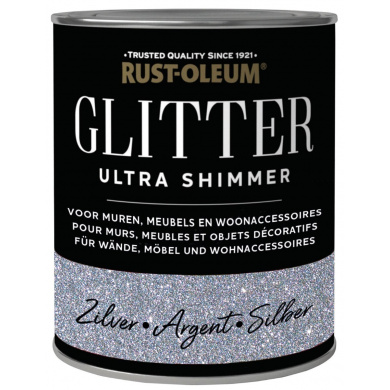 Rust-Oleum Glitterverf Ultra Shimmer Zilver 750ml