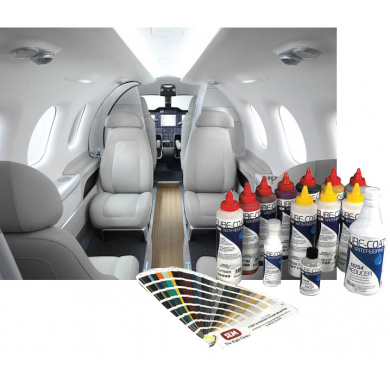 SEM AEROSPACE - Sure Coat Waterborne Leather and Vinyl Refinishing Mixing Set for Plastics in Airplanes