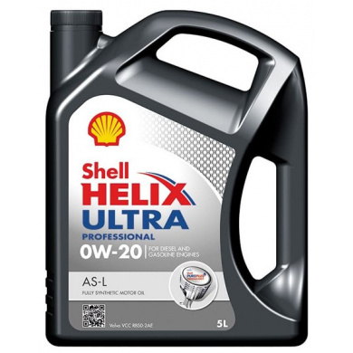Shell Helix Ultra Prof AS-L 0w20 motorolie 5 liter