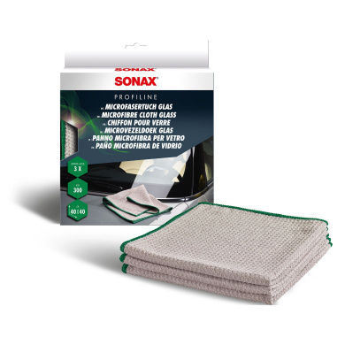 SONAX Microvezel Glasdoek - 3 stuks