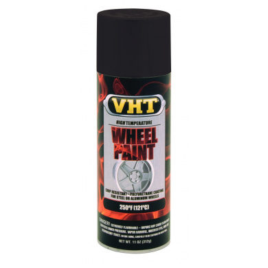 VHT Wheel Paint spuitbus - Velgenlak Zwart Zijdeglans - 400ml