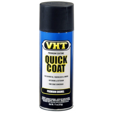 VHT Quick Coat paint aerosol - Matt Black - 400ml