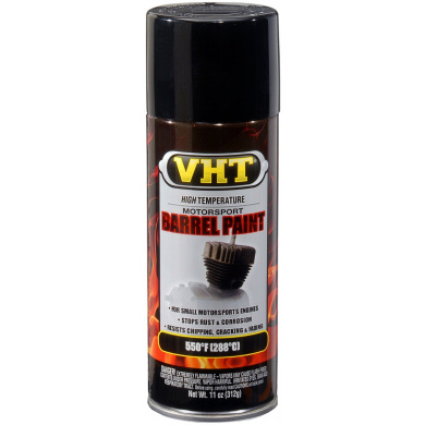 VHT Barrel Paint Spraydose - Zylinderfarbe Schwarz Hochglanz - 400ml