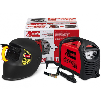 TELWIN FORCE 125 MMA-Electrode Welding Device with Accessories - 80 Ampere