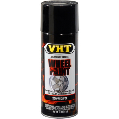 VHT Wheel Paint Spraydose - Felgenlack Schwarz Hochglanz - 400ml