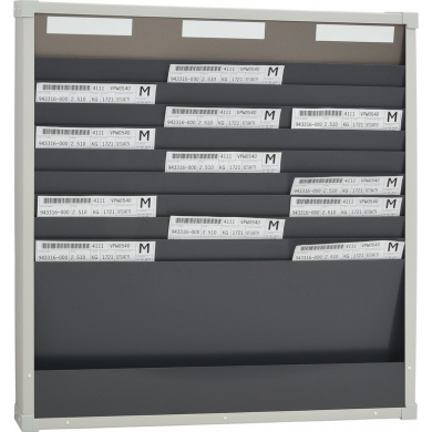 Card Sorting Board with 3 columns and 10 insert slots
