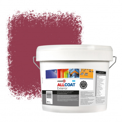 Zinsser Allcoat Peinture murale extérieure RAL 4002 Violet rouge - 10 litre