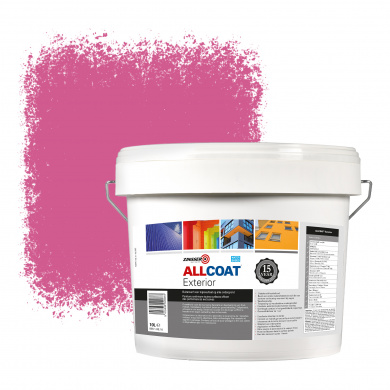 Zinsser Allcoat Exterior Wall Paint RAL 4003 Heideviolet - 10 liter