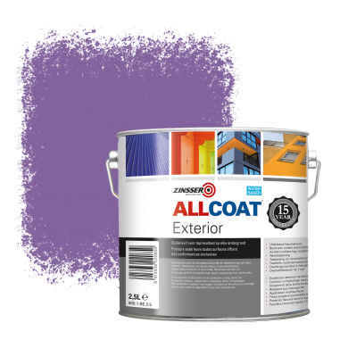 Zinsser Allcoat Exterior Wall Paint RAL 4005 Blauwlila - 2,5 liter