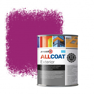 Zinsser Allcoat Exterior Wall Paint RAL 4006 Verkeerspaars - 1 liter