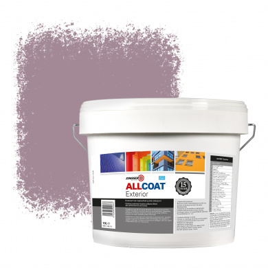 Zinsser Allcoat Exterior Außen-Wandfarbe RAL 4009 Pastelviolet - 10 liter