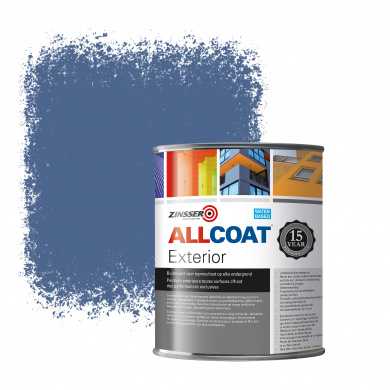 Zinsser Allcoat Exterior Wall Paint RAL 5023 Distant blue - 1 liter