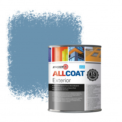Zinsser Allcoat Exterior Wall Paint RAL 5024 Pastel blue - 1 liter
