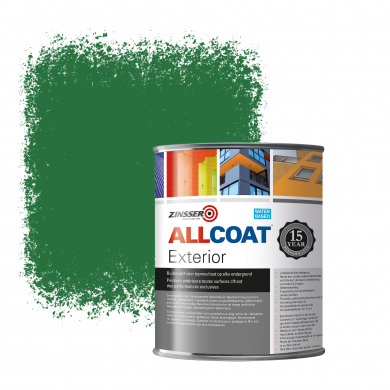 Zinsser Allcoat Exterior Wall Paint RAL 6001 Emerald green - 1 liter