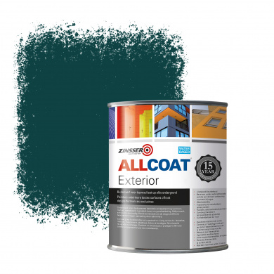 Zinsser Allcoat Exterior Wall Paint RAL 6004 Blue green - 1 liter