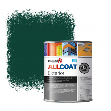 Zinsser Allcoat Exterior Wall Paint RAL 6005 Moss green - 1 liter