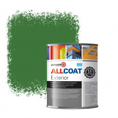 Zinsser Allcoat Exterior Wall Paint RAL 6010 Grass green - 1 liter