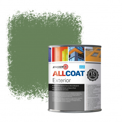 Zinsser Allcoat Exterior Wall Paint RAL 6011 Reseda green - 1 liter
