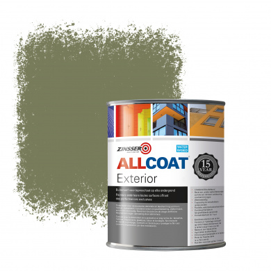 Zinsser Allcoat Exterior Wall Paint RAL 6013 Reed green - 1 liter