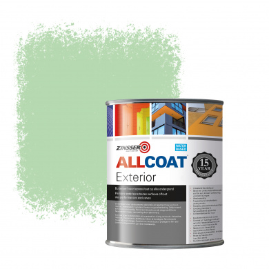 Zinsser Allcoat Exterior Wall Paint RAL 6019 pastel green - 1 liter