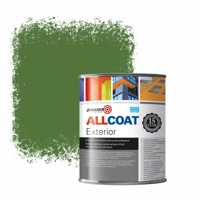 Zinsser Allcoat Exterior Wall Paint RAL 6025 Fern green - 1 liter