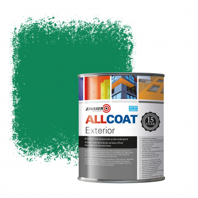 Zinsser Allcoat Exterior Wall Paint RAL 6032 Signal green - 1 liter