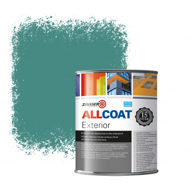 Zinsser Allcoat Exterior Wall Paint RAL 6033 Mint turquoise - 1 liter