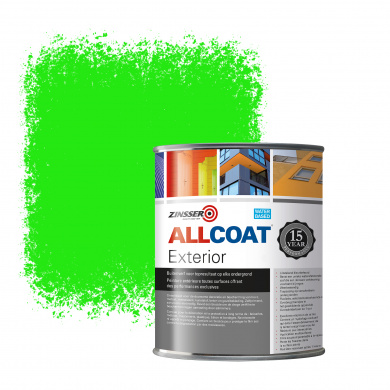 Zinsser Allcoat Exterior Wall Paint RAL 6037 Pure green - 1 liter