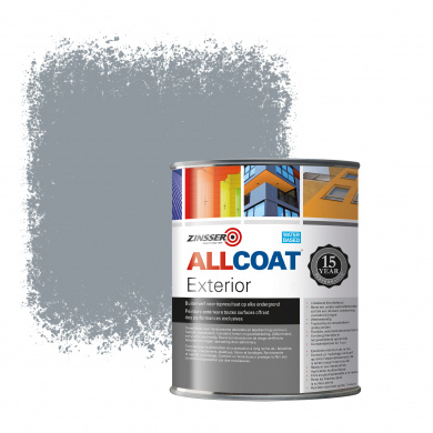 Zinsser Allcoat Exterior Wall Paint RAL 7001 Silver grey - 1 liter