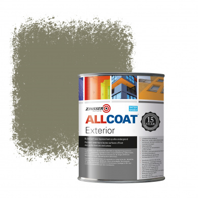 Zinsser Allcoat Exterior Wall Paint RAL 7002 Olive grey - 1 liter