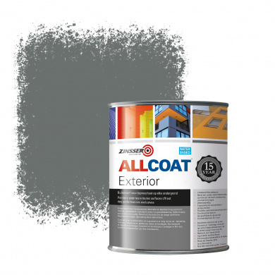 Zinsser Allcoat Exterior Wall Paint RAL 7005 Mouse grey - 1 liter