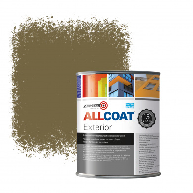 Zinsser Allcoat Exterior Wall Paint RAL 7008 Khaki grey - 1 liter