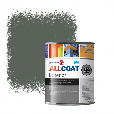 Zinsser Allcoat Exterior Wall Paint RAL 7010 Tarpaulin grey - 1 liter