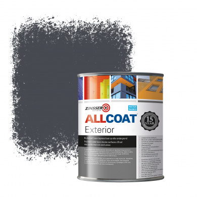 Zinsser Allcoat Peinture murale extérieure RAL 7024 Gris graphite - 1 litre