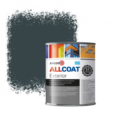 Zinsser Allcoat Exterior Wall Paint RAL 7026 Granite grey - 1 liter