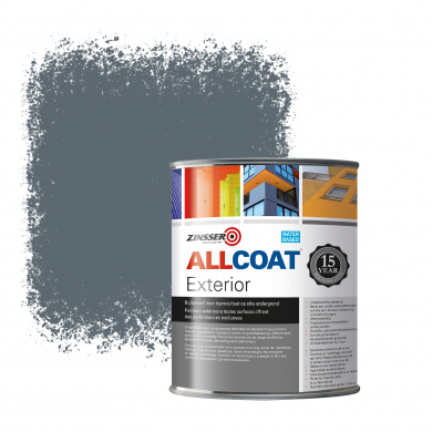 Zinsser Allcoat Exterior Wall Paint RAL 7031 Blue grey - 1 liter