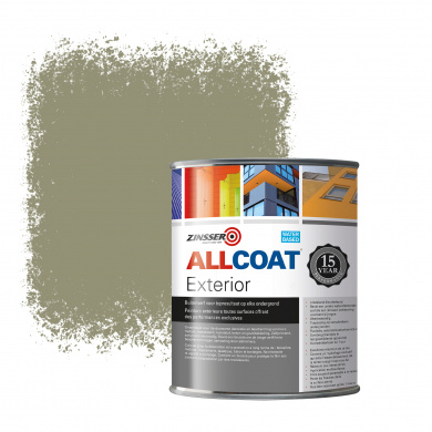 Zinsser Allcoat Exterior Wall Paint RAL 7034 Yellow grey - 1 liter