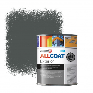 Zinsser Allcoat Exterior Wall Paint RAL 7043 Traffic grey B - 1 liter