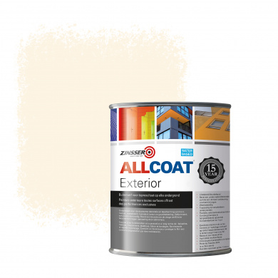 Zinsser Allcoat Peinture murale extérieure RAL 9001 Crème - 1 litre